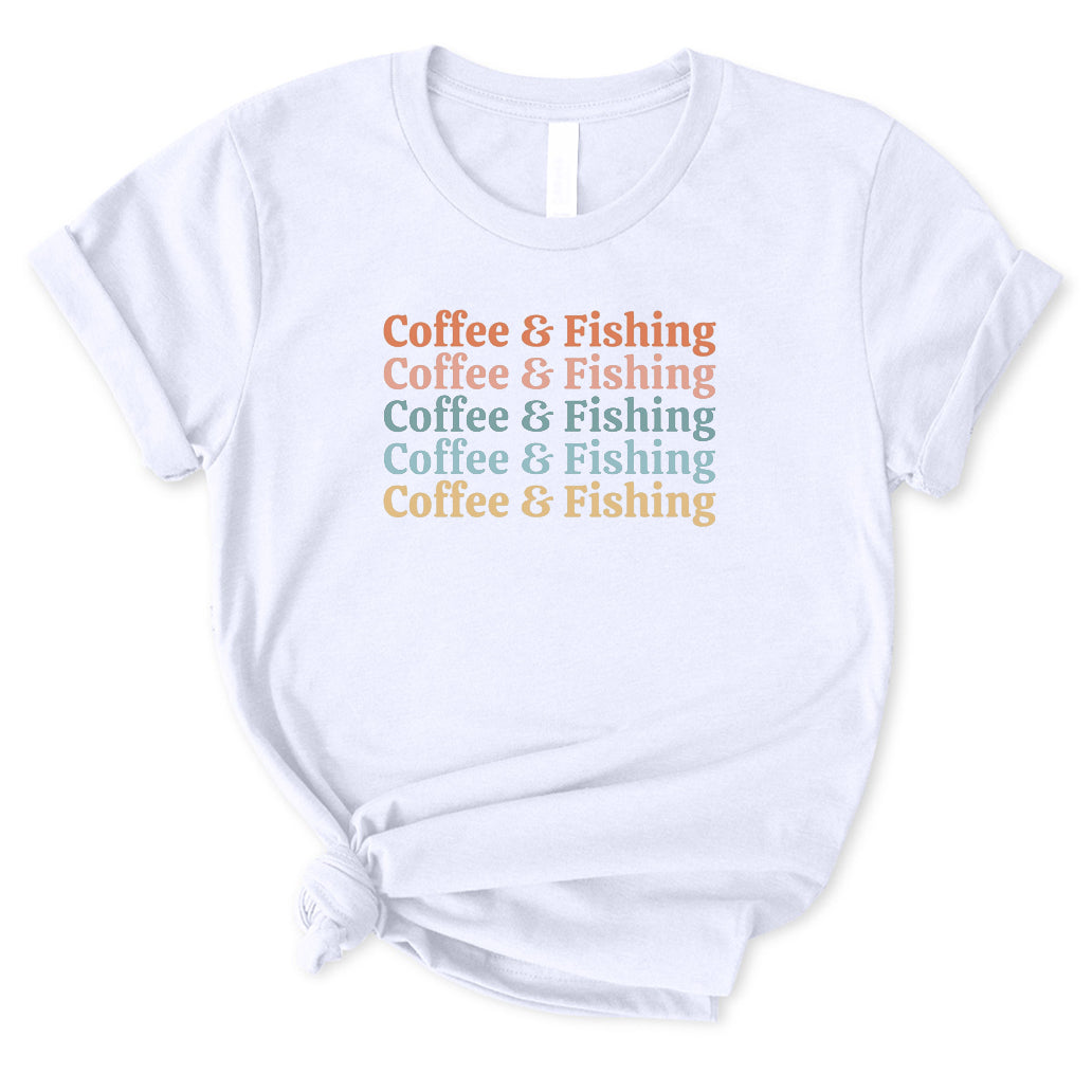 Coffee and Fishing T-Shirt for Women