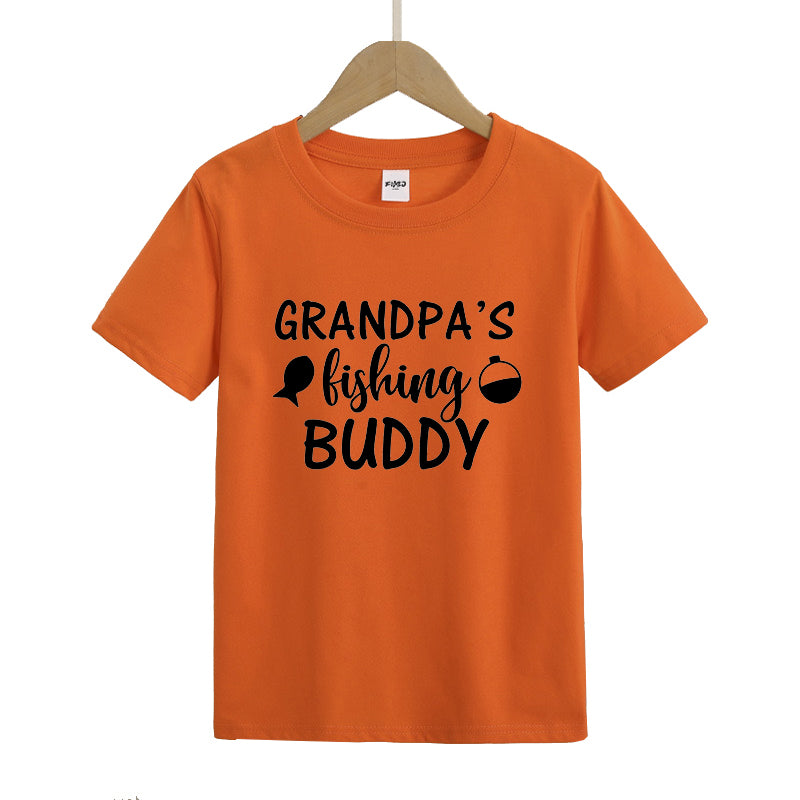 grandpa's fishing buddy Kid's T-Shirts