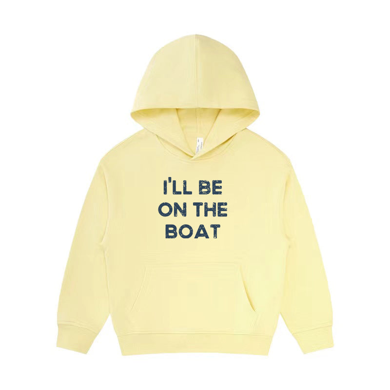 I'll Be on The Boat Kid's Hoodie