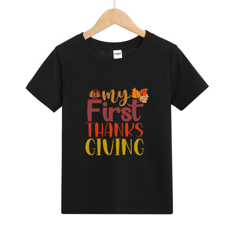 My First Thanksgiving Kid's T-Shirts