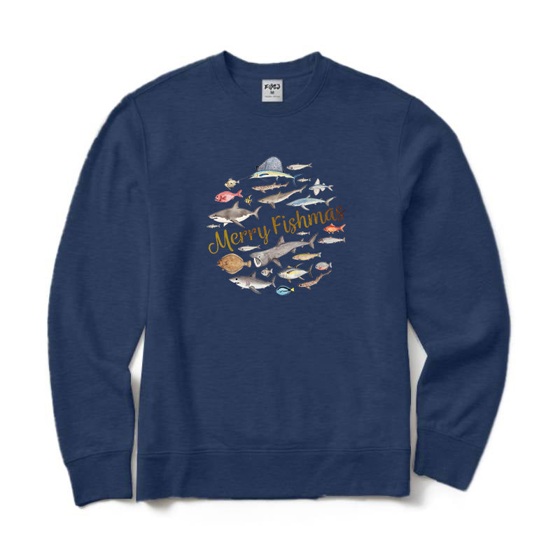 Merry Fishmas Crewneck Sweatshirt