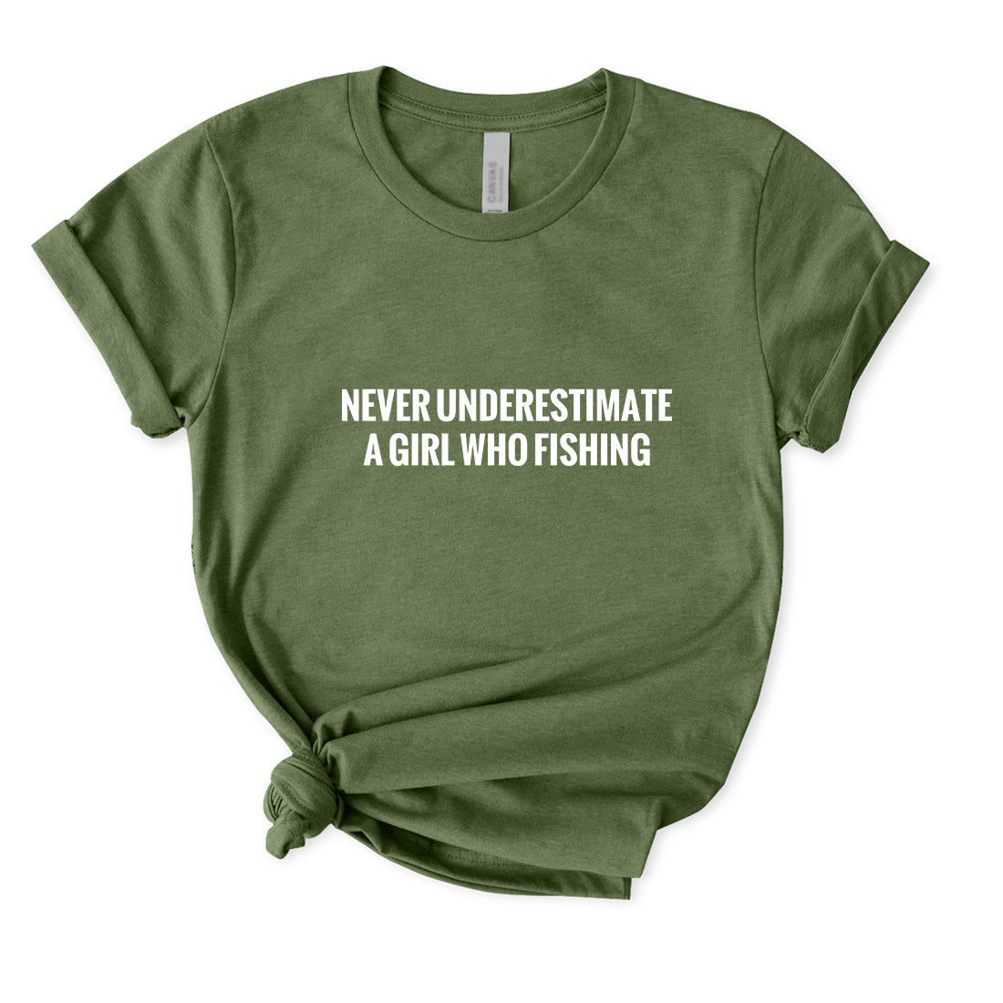 Never Underestimate A Girl Who Fishing T-Shirt for Women