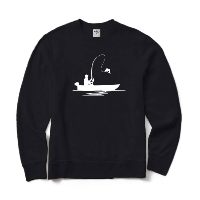 Fisherman Caught A Fish Crewneck Sweatshirt