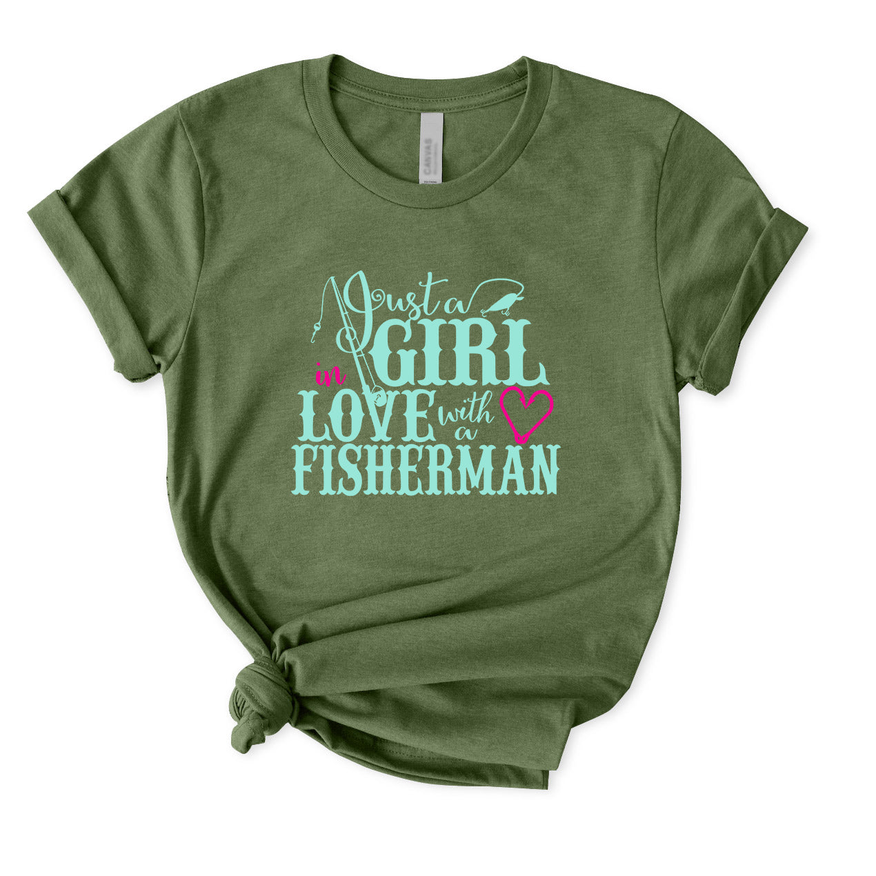 GIRL in LOVE with a FISHERMAN T-Shirt for Women