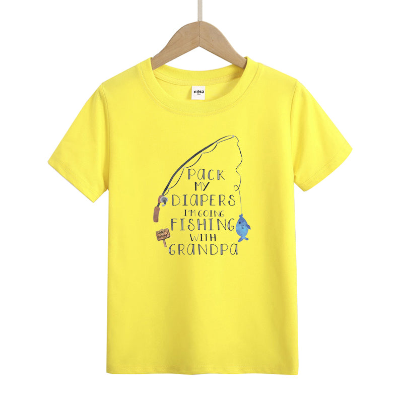 Grandpa's Fishing Buddy Kid's T-Shirts