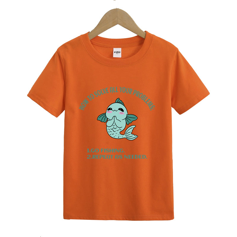 Fishing Solve All Your Problems Kid's T-Shirts