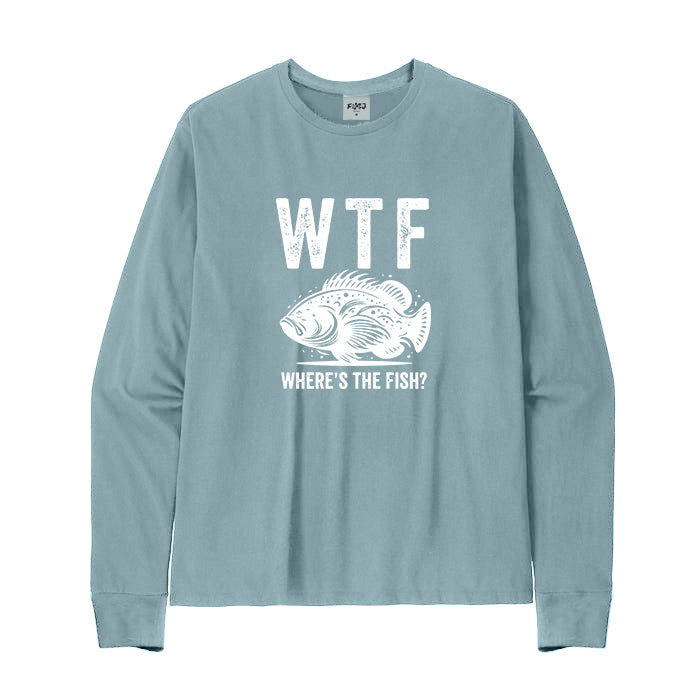 WTF Where's The Fish Long Sleeve T-Shirt