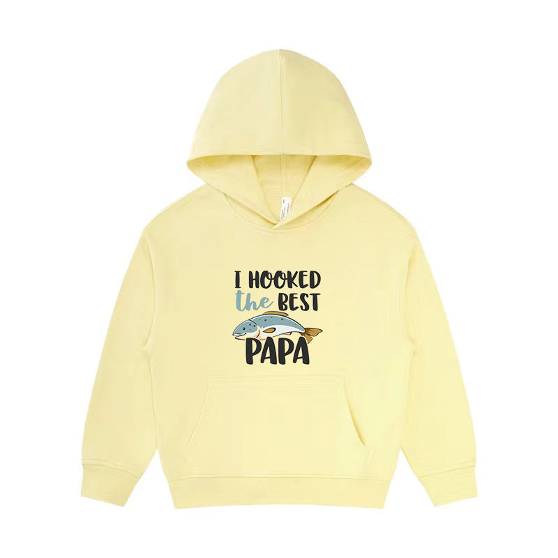 I Hooked the Best Papa Kid's Hoodie