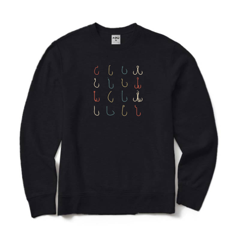 Fishing Hooks Crewneck Sweatshirt