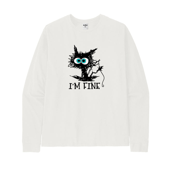 FISHING I'M FINE Long Sleeve T-Shirt