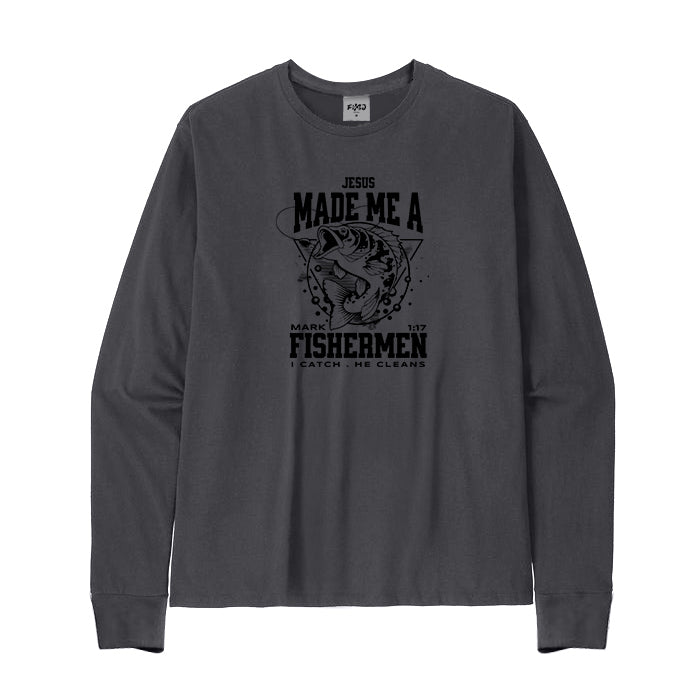 Jesus Made Me A Fishermen Long Sleeve T-Shirt