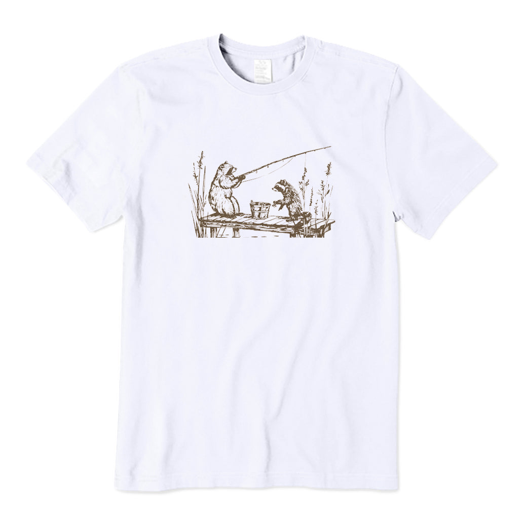 Raccoon Fishing T-Shirt