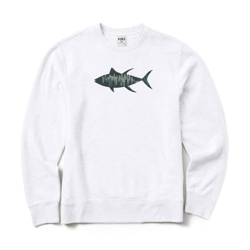 Fish Landscape Crewneck Sweatshirt