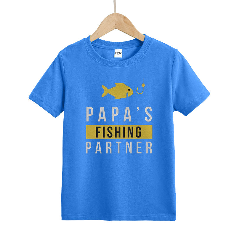 Papa's Fishing Partner Kid's T-Shirts