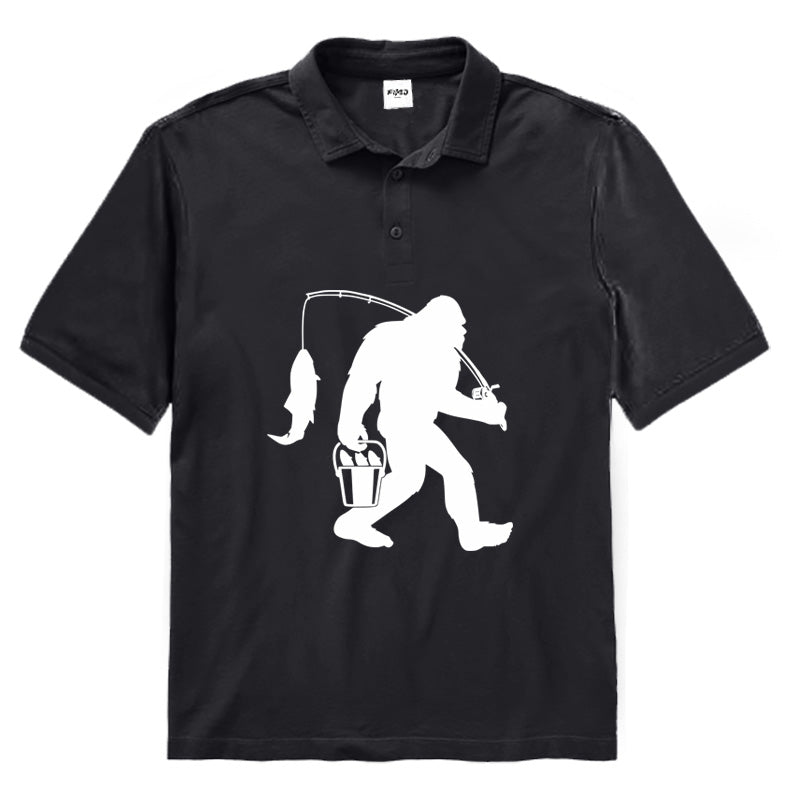 Bigfoot Fishing Polo Shirt