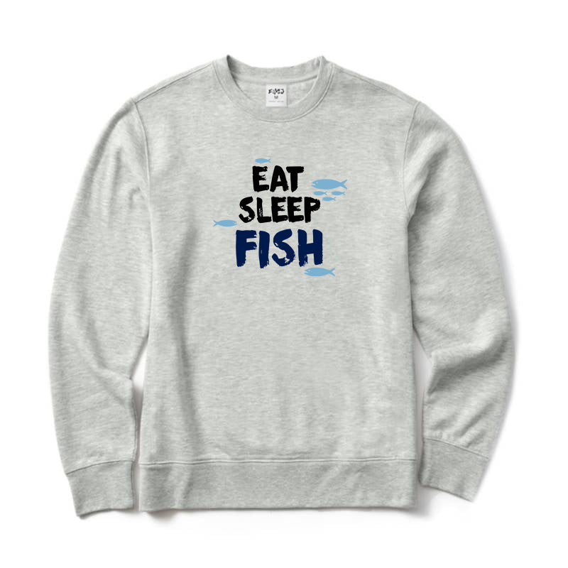 Eat Sleep Fish Crewneck Sweatshirt