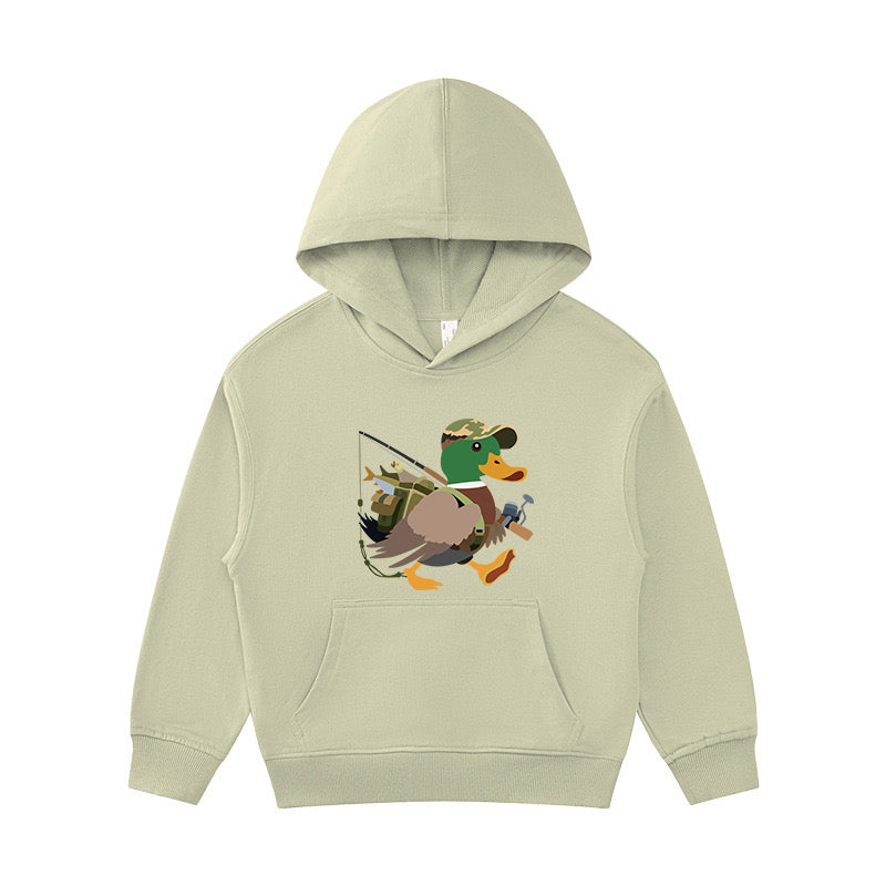 Duck Fishing Kid's Hoodie