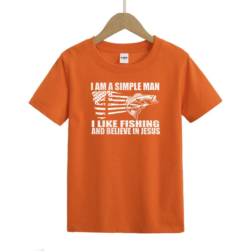 I Like Fishing and Believe in Jesus Things Kids T-Shirt