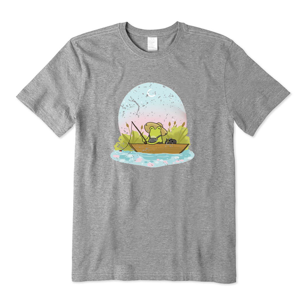 Frog Fishing on The Boat T-Shirt