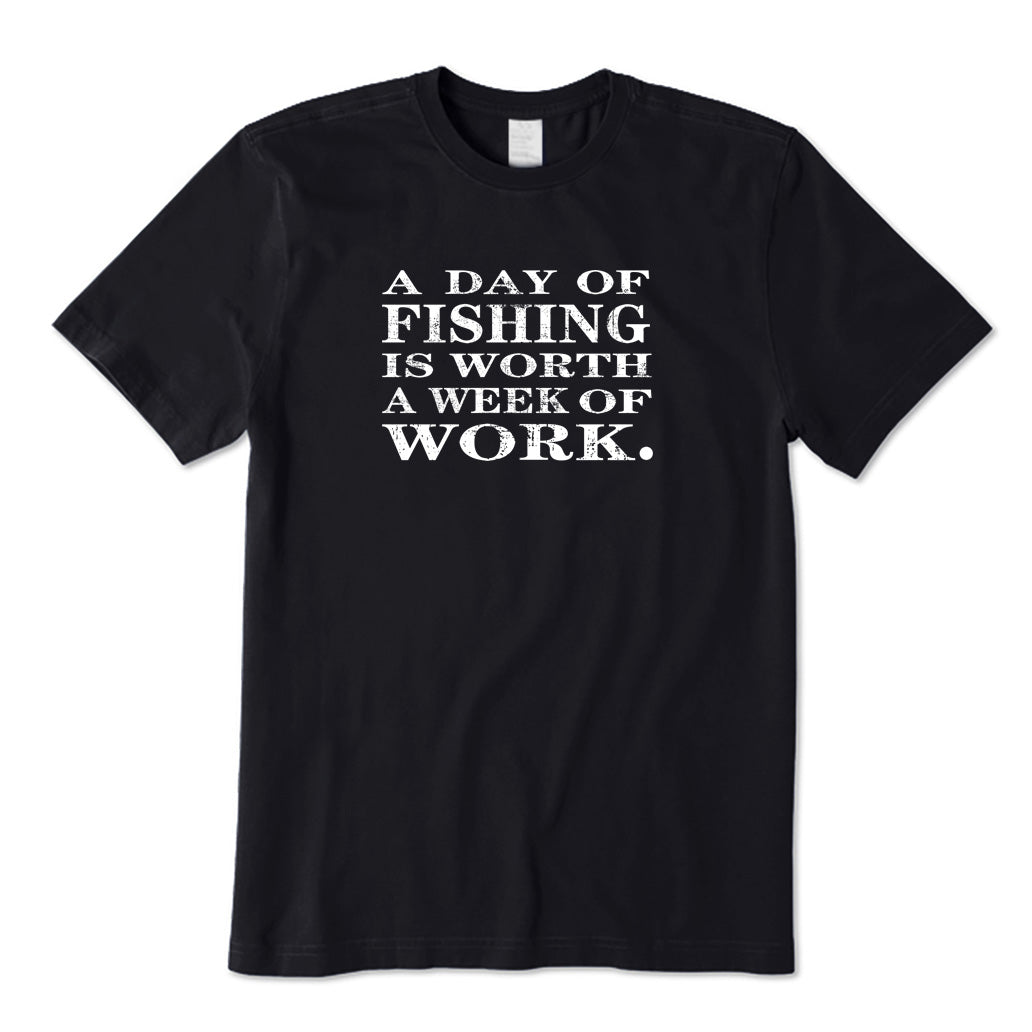 A Day of Fishing Is Worth A Week of Work T-Shirt