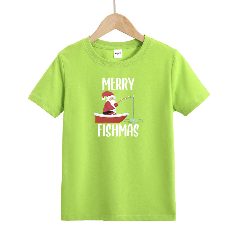 Merry Fishmas Kid's T-Shirts