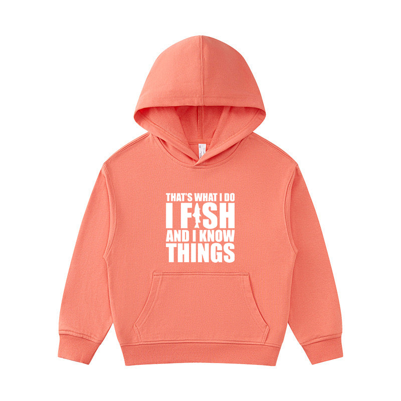 I Fish and I Know Things Kid's Hoodie