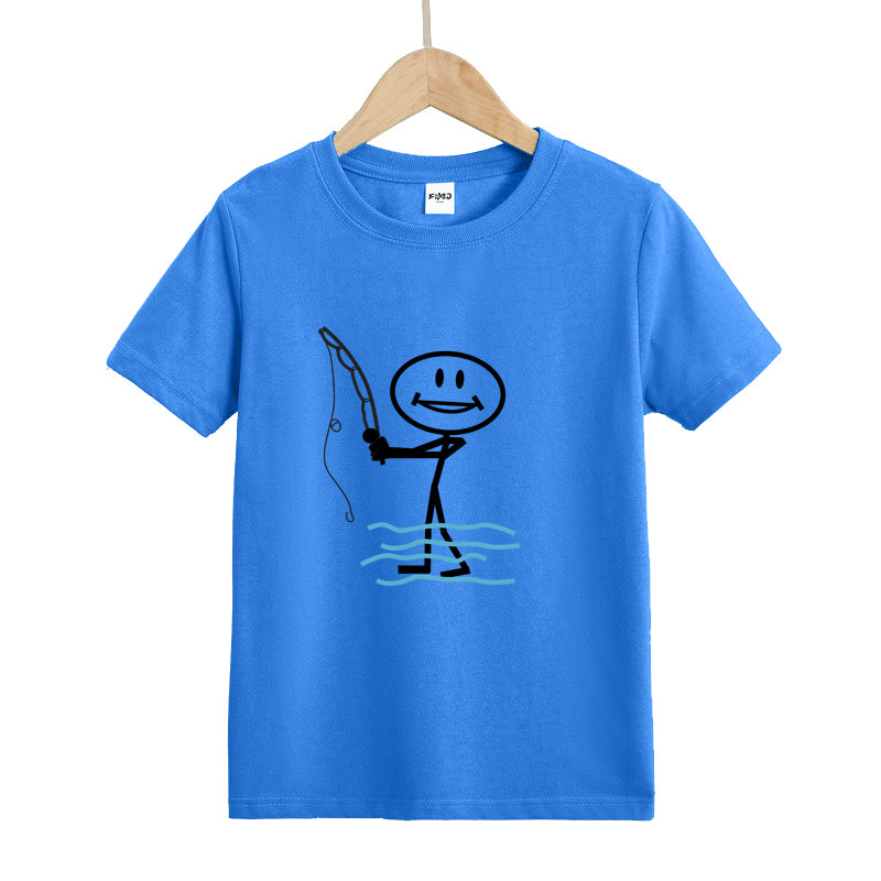 Happy Fishing Kid's T-Shirts