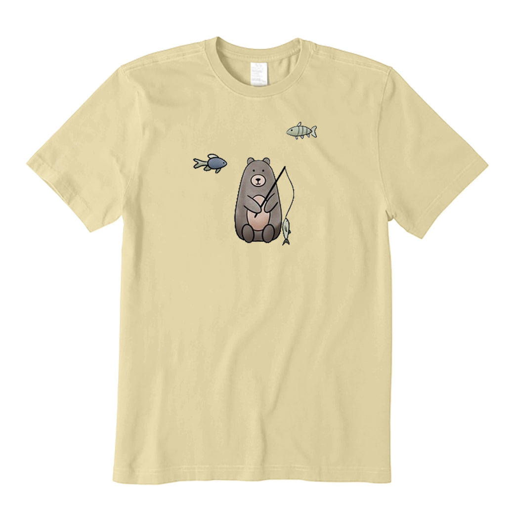 Cute Bear Fishing T-Shirt