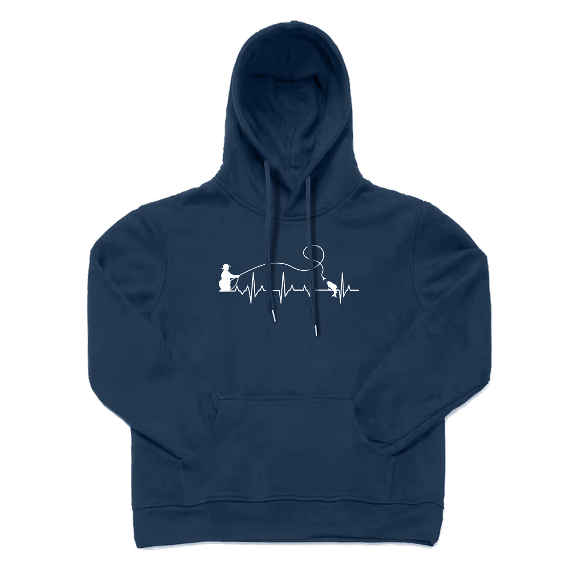 Fly Fishing Heartbeat Hoodie