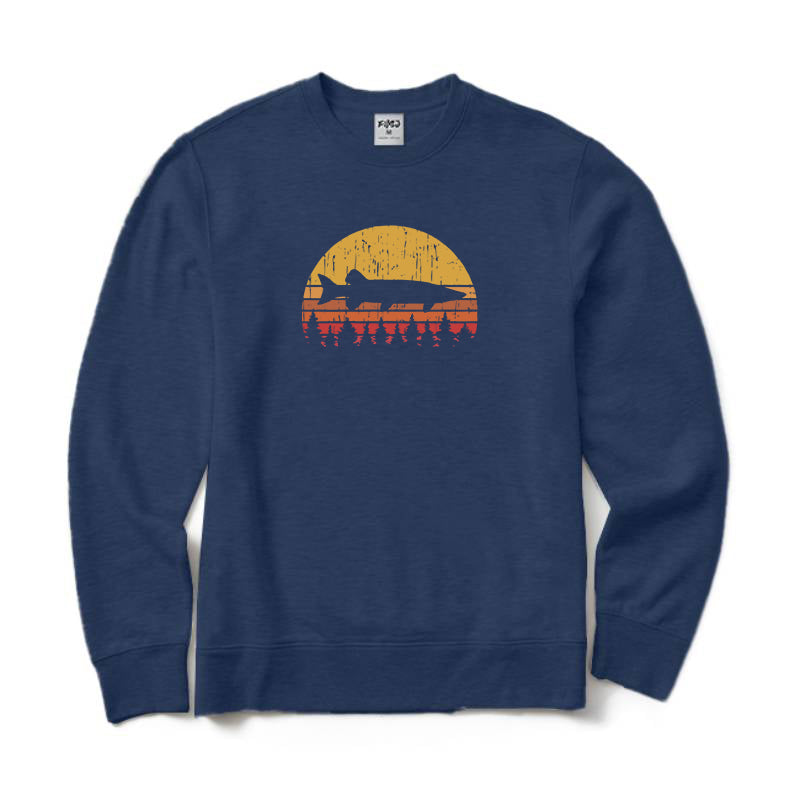 Muskie Fishing Crewneck Sweatshirt