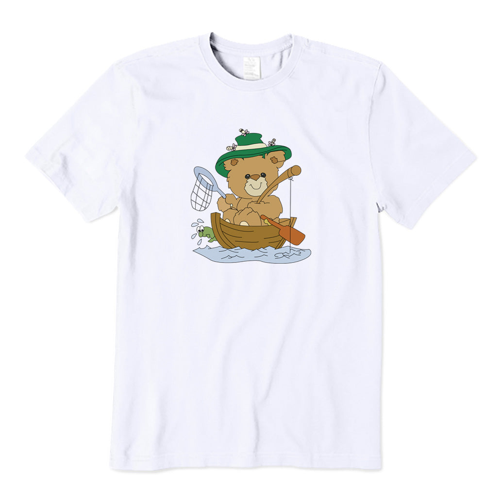 Cute Bear Fishing T-Shirt