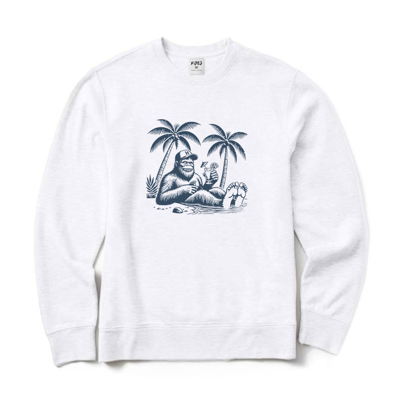 Bigfoot Recreational Fishing Crewneck Sweatshirt