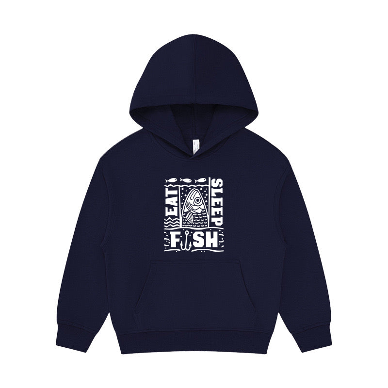 Eat Sleep Fish Kid's Hoodie