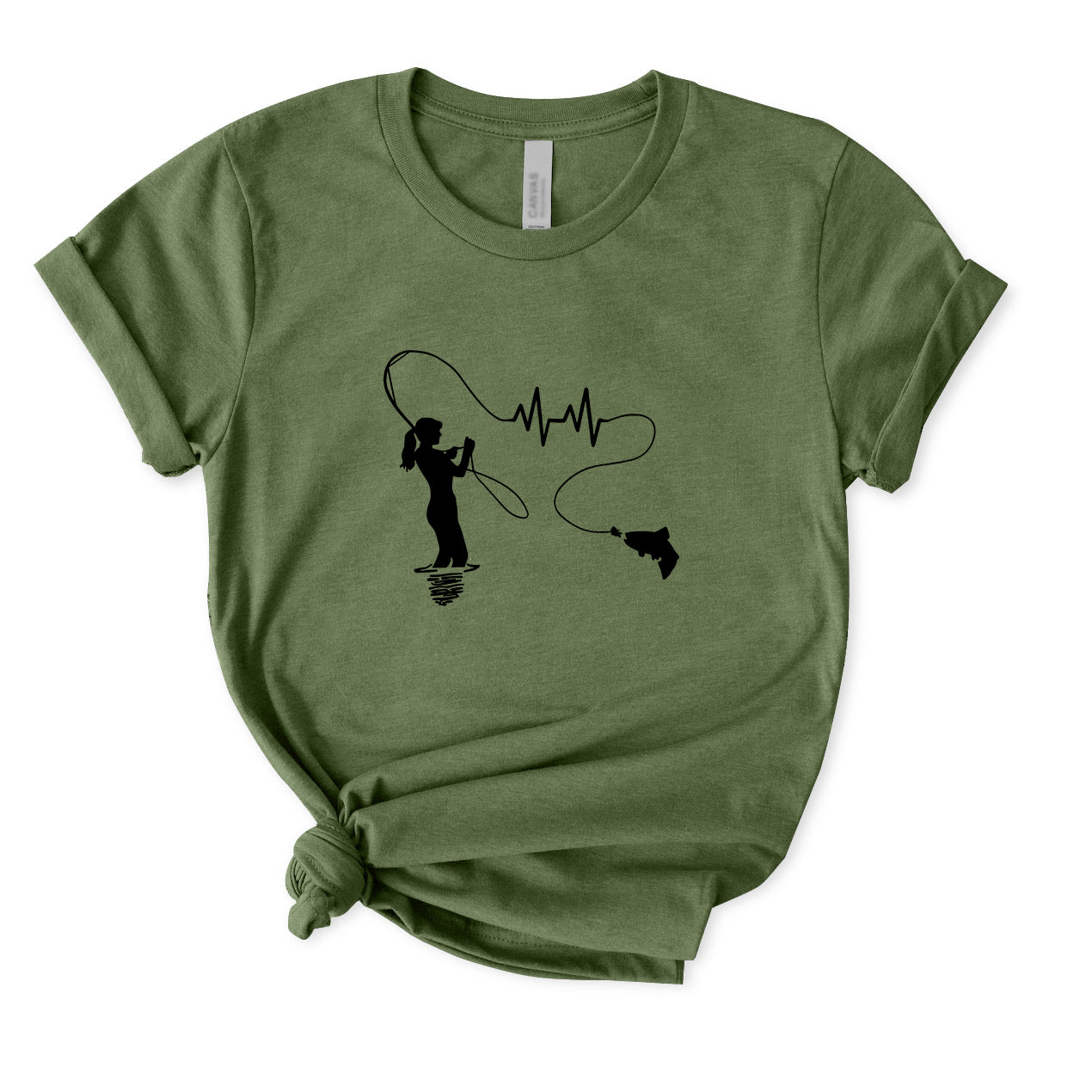 Girls Fish Too Salmon T-Shirt for Women