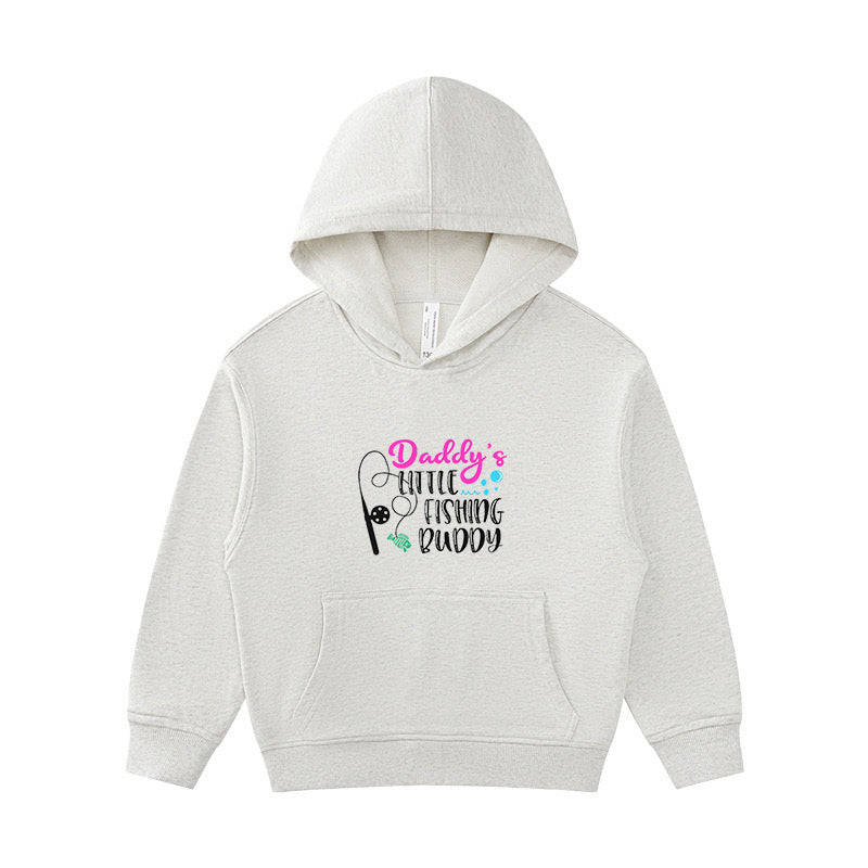 Daddy's Fishing Buddy Girls Kid's Hoodie