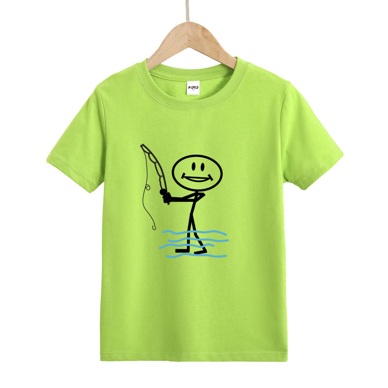 Happy Fishing Kid's T-Shirts