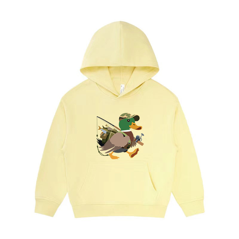 Duck Fishing Kid's Hoodie