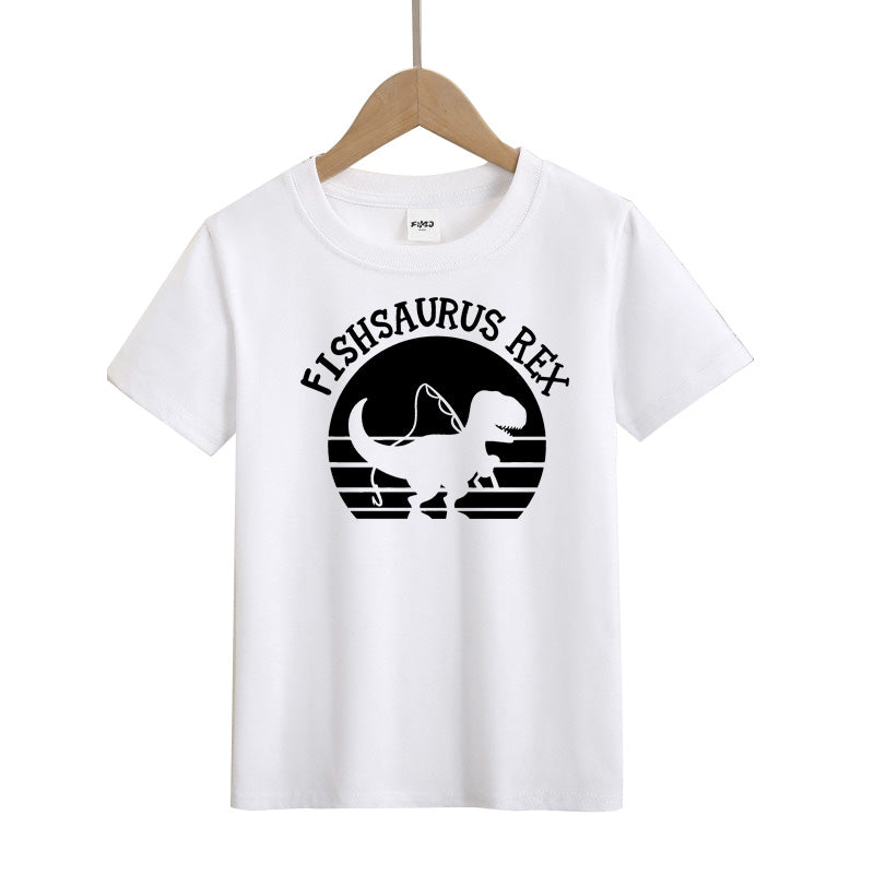 Fishsaurus Rex Kid's T-Shirts