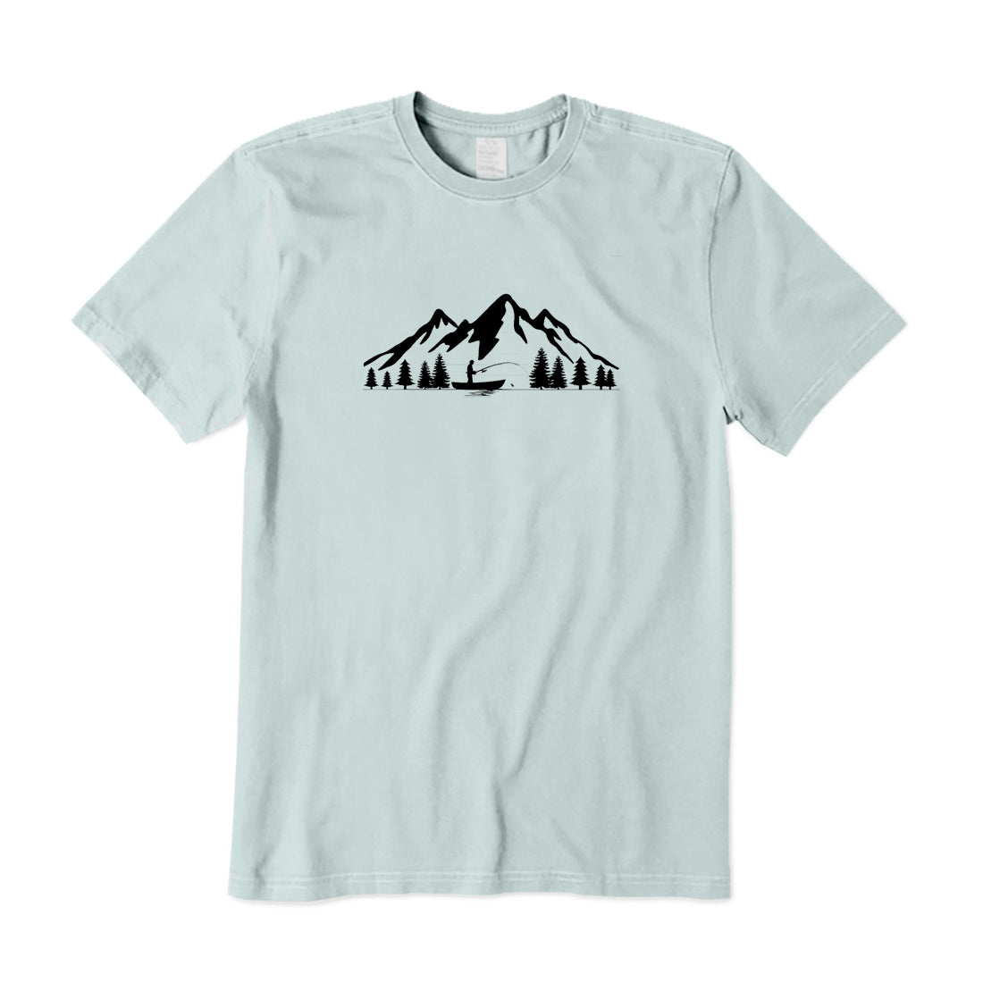 Fishing Landscape Mountain T-Shirt