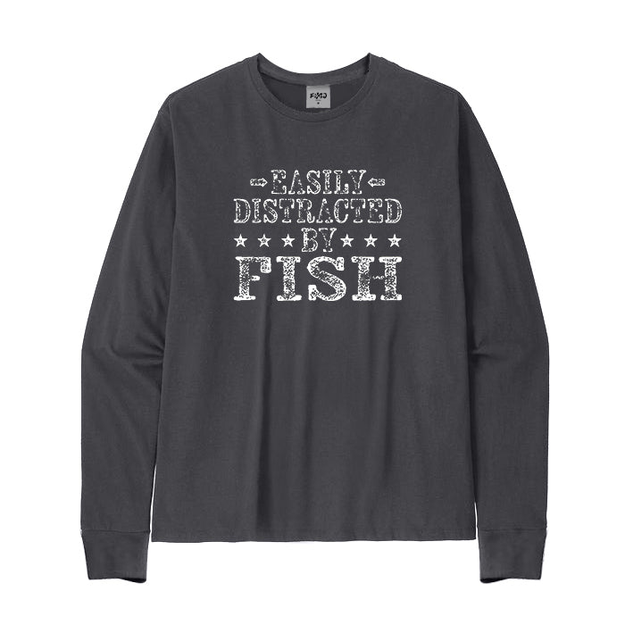 Easily Distracted By Fish Long Sleeve T-Shirt