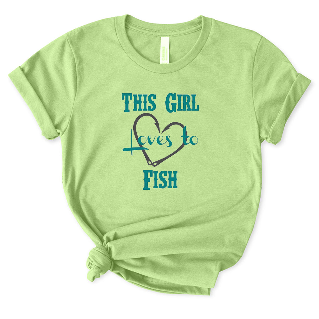 This Girl Loves To Fish T-Shirt for Women