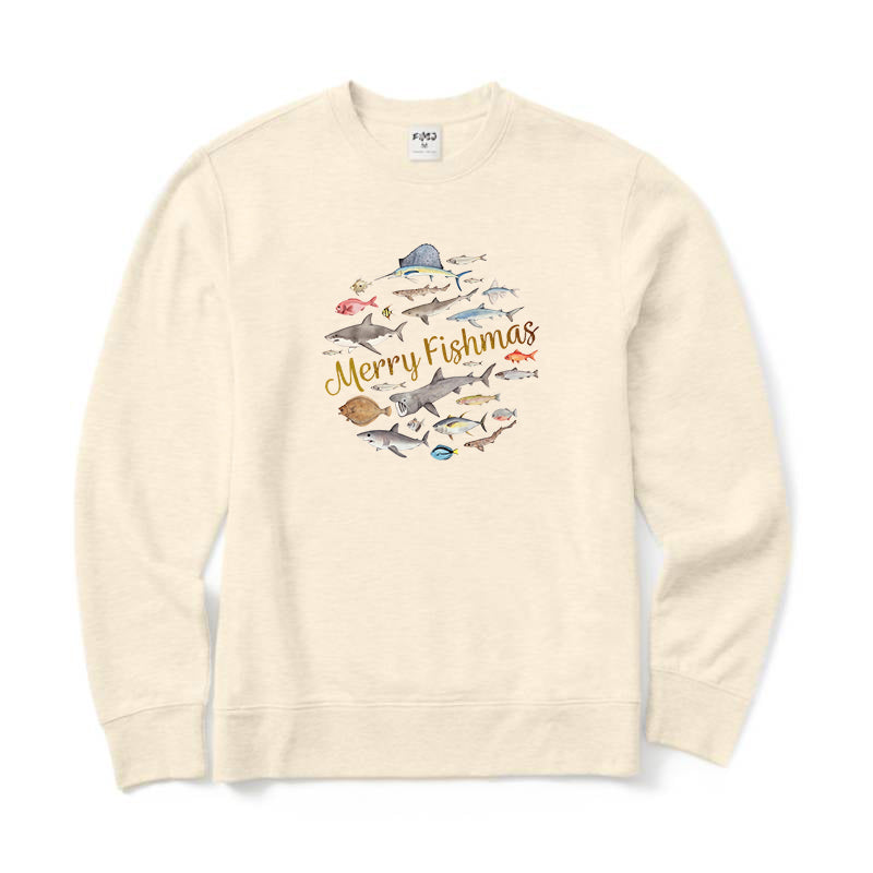 Merry Fishmas Crewneck Sweatshirt