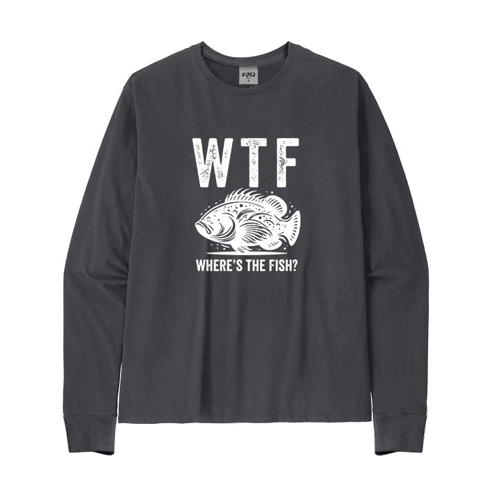 WTF Where's The Fish Long Sleeve T-Shirt