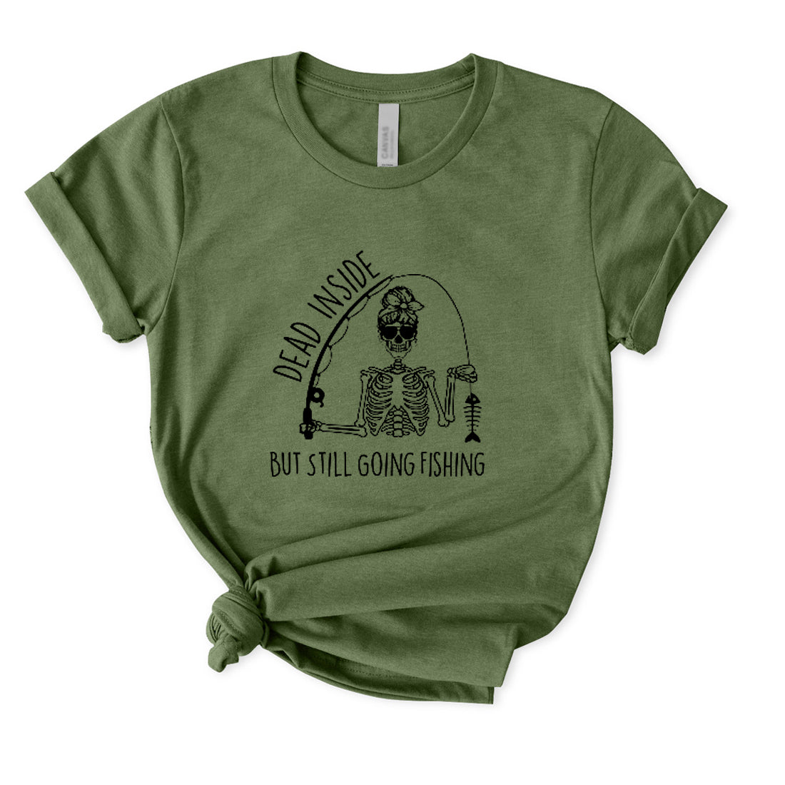 Dead Inside But Still Going Fishing T-Shirt for Women