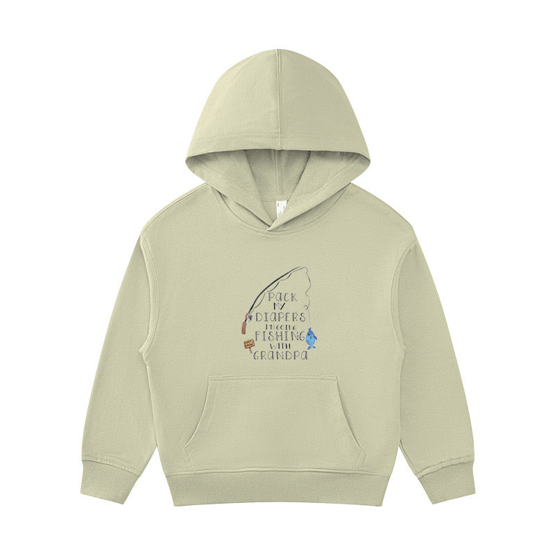 Grandpa's Fishing Buddy Kid's Hoodie