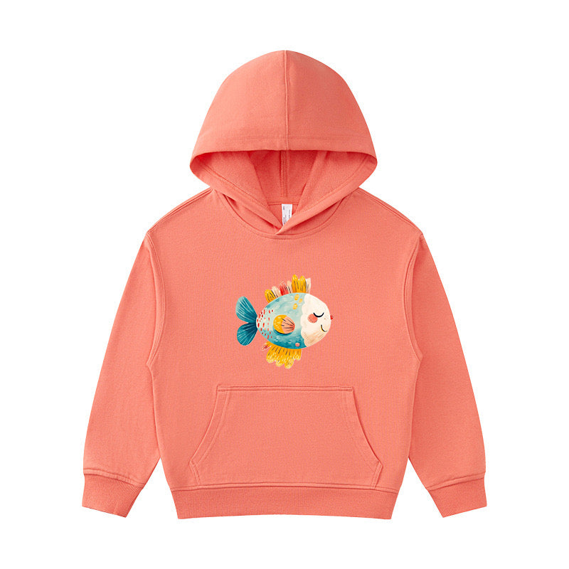 Digital Fish Kid's Hoodie