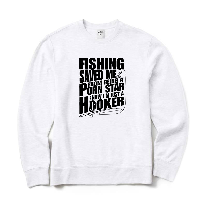 FISHING SAVED ME Crewneck Sweatshirt