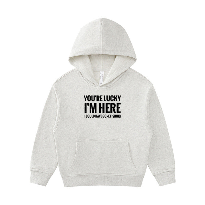 I Could Have Gone Fishing Kid's Hoodie