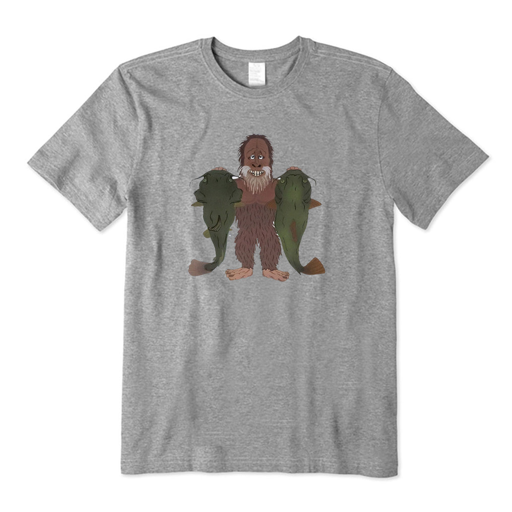 Bigfoot Caught Two Big Fish T-Shirt