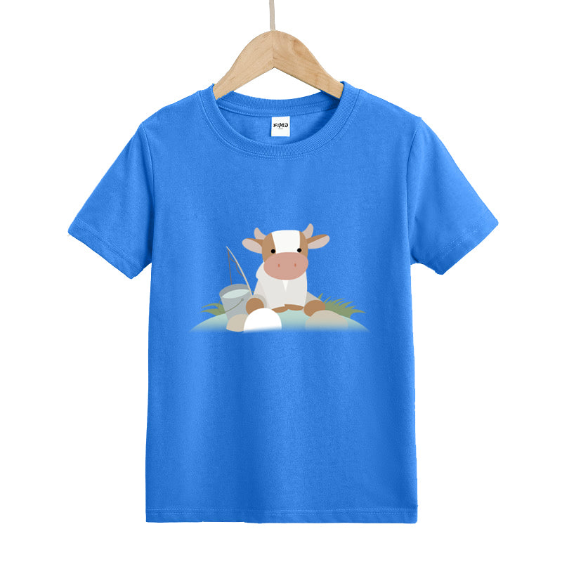 Cow Fishing Kids T-Shirt